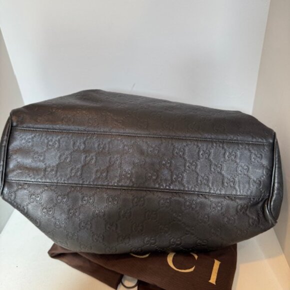 Gucci Black Guccissima Leather Medium Sukey Tote Bag - Picture 8 of 13